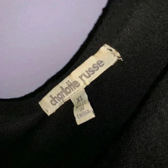 Charlotte Russe Women’s Xl Black Lace Romper - Picture 4 of 4